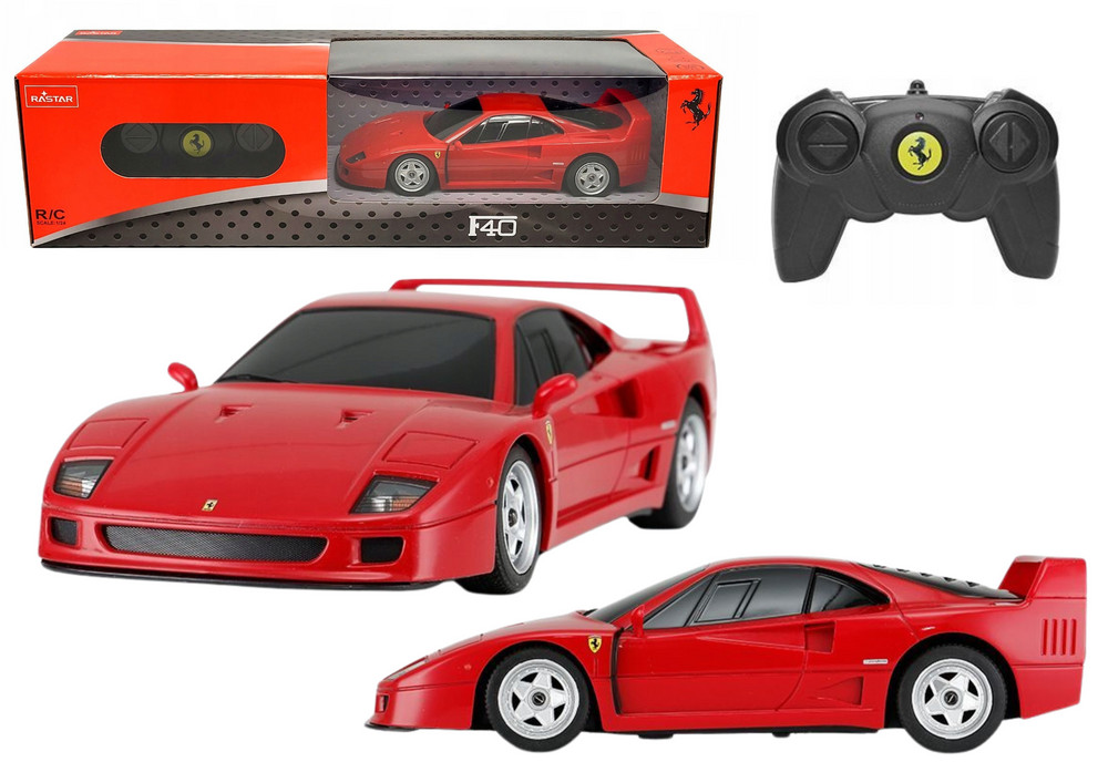 Ferrari F40 távirányítós sportautó, 1:24, piros