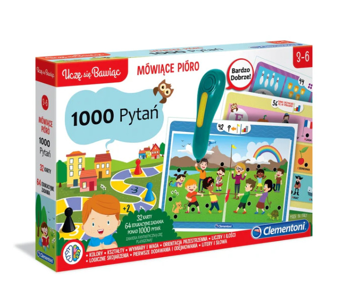 Talking Pen 1000 Questions Learn & Have Fun Polish Language Clementoni 50653