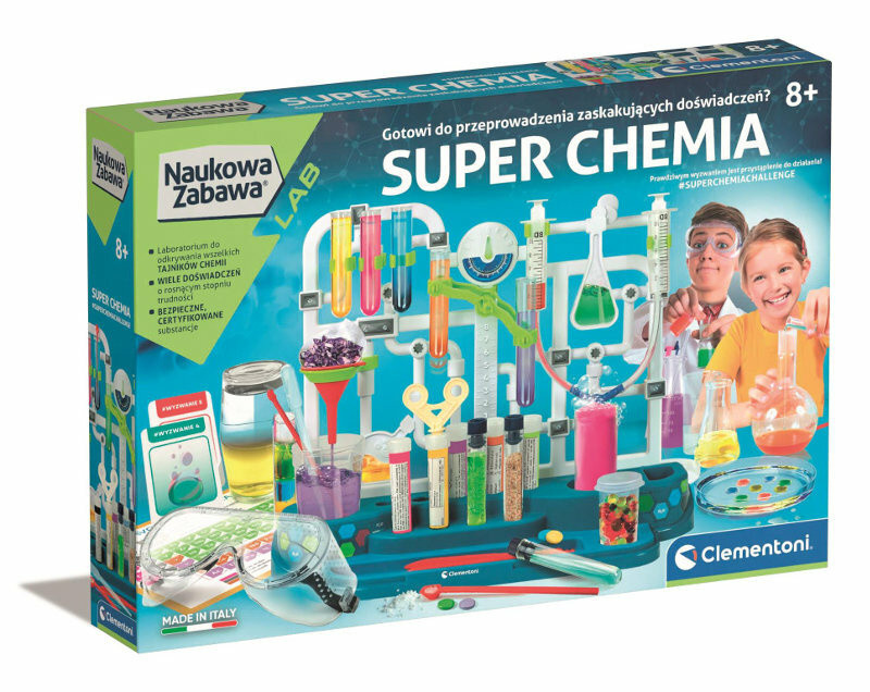 Clementoni 50805 szuper kémiai laboratórium – LENGYEL NYELVŰ