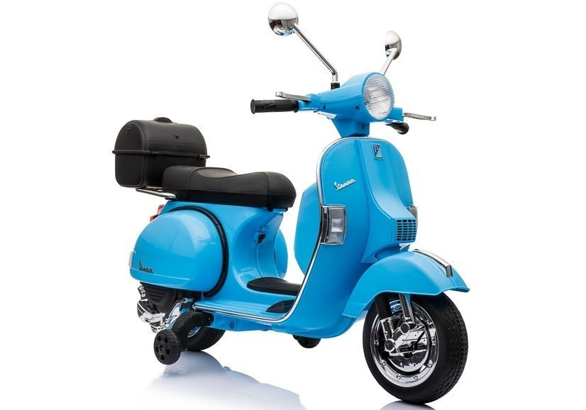 Vespa elektromos gyerekrobogó, kék, 12 V