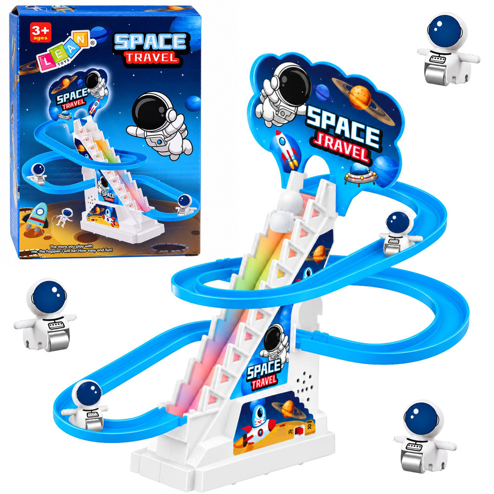 Space Track Slide For Cosmonauts Lights Sounds Blue