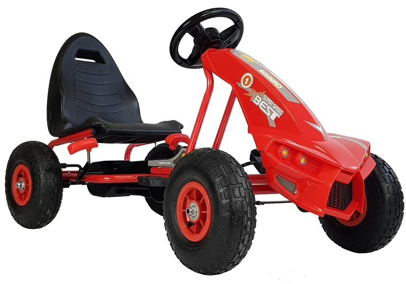 LEAN CARS A-18 pedálos gokart, piros