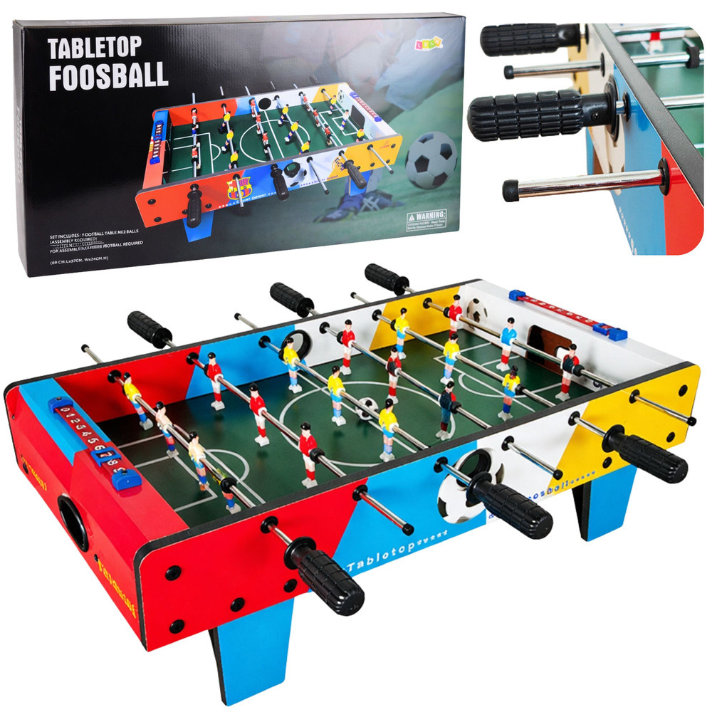 Mini csocsóasztal 2 labdával, 69 cm