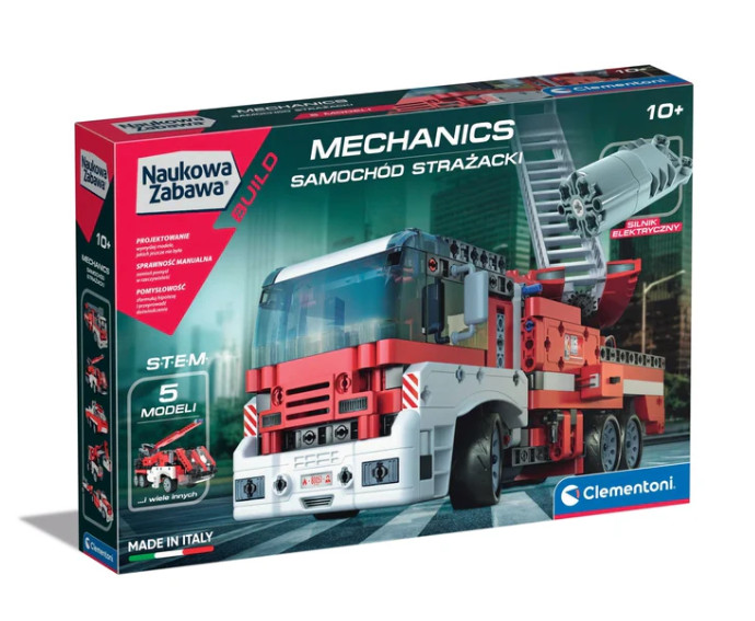 Clementoni Mechanikai labor – Tűzoltóautó, lengyel változat, 50728