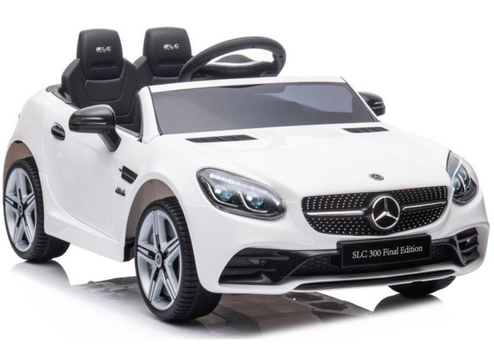 Mercedes SLC 300 elektromos gyerekautó, fehér