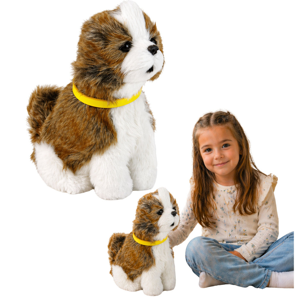 Interaktív plüss shih tzu – simogatásra reagál