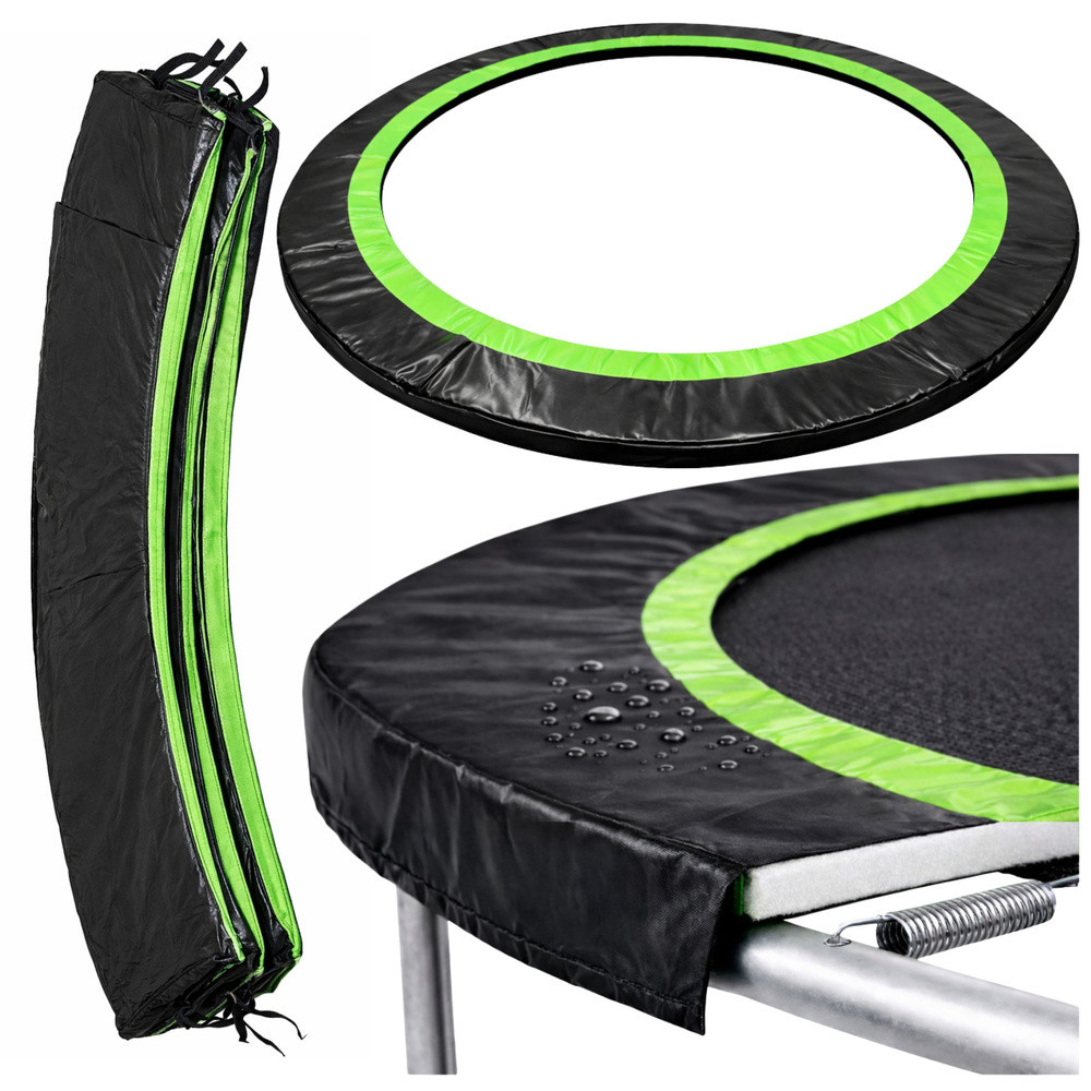 LEAN fekete trambulin-rugótakaró, 360–376 cm (12 FT)