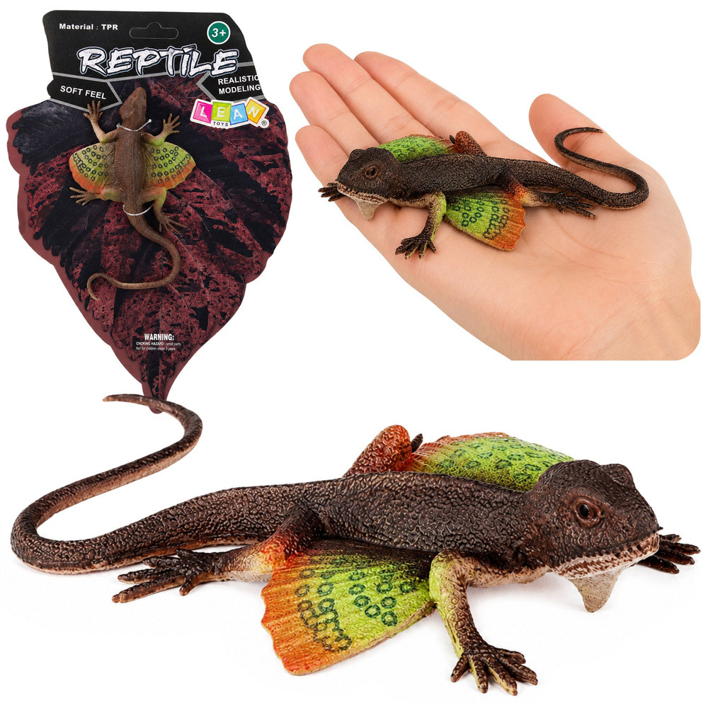Nyújtható agáma gumifigura – 13 cm