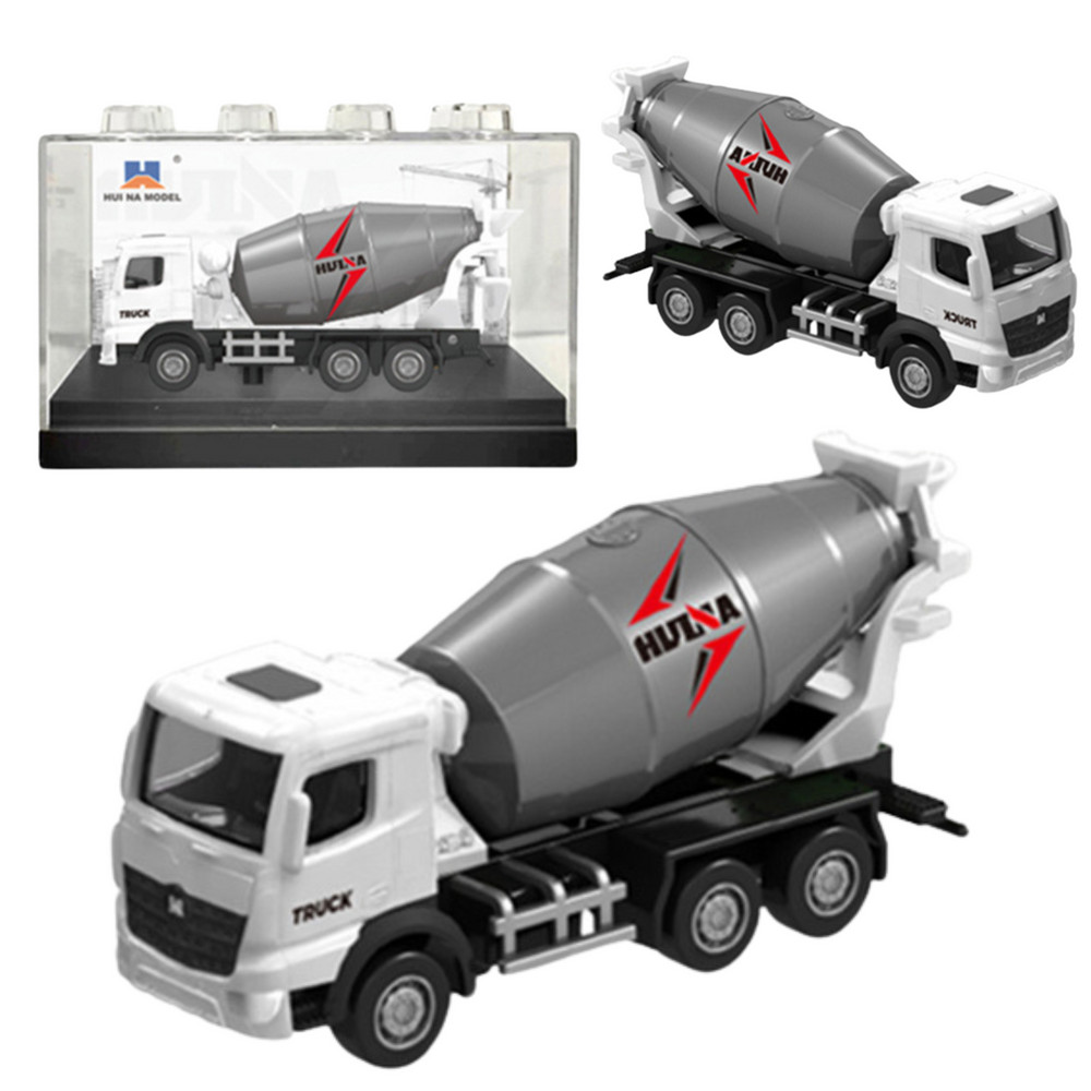 Huina fém betonkeverő gyűjtői modell, 1:80, fehér