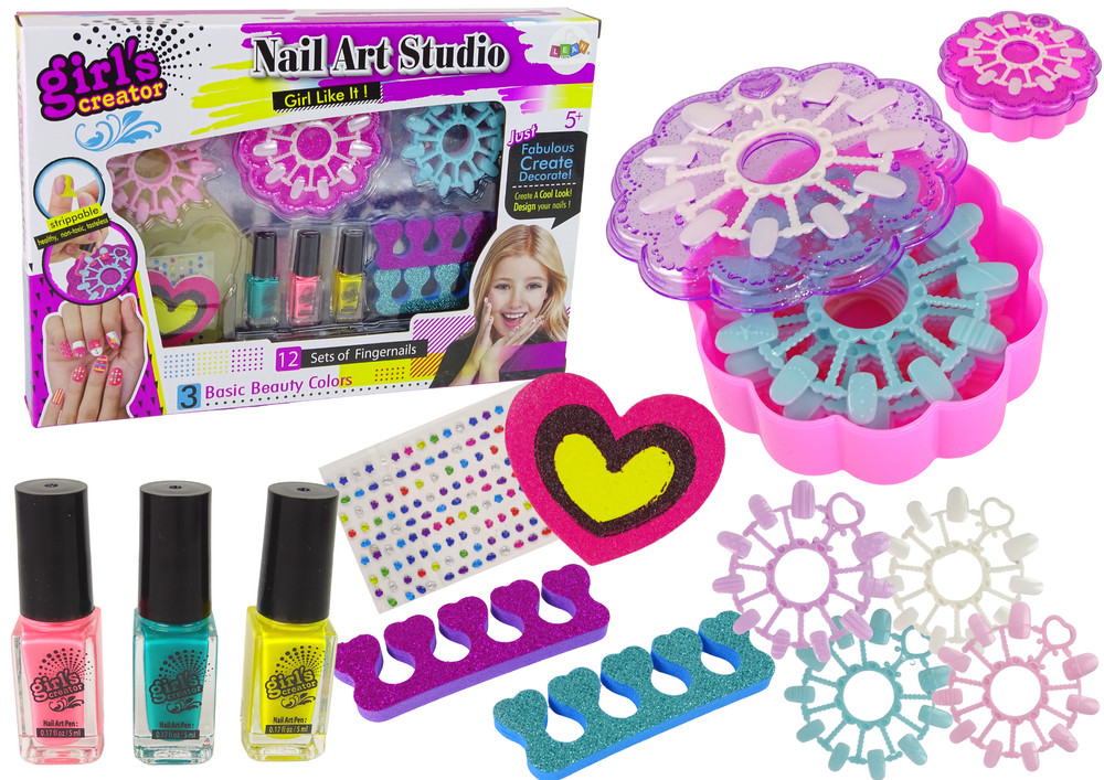 Nail Art Studio körömdíszítő szett 120 sablonkörömmel