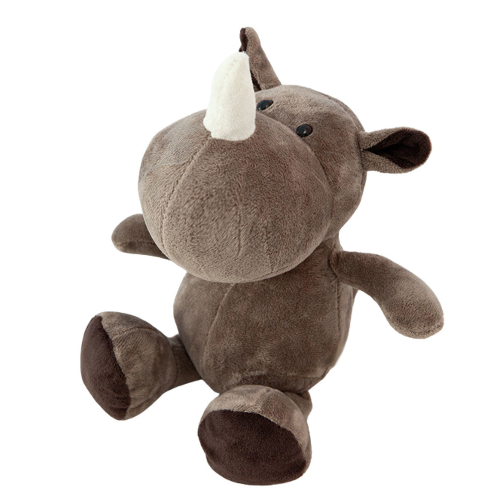 Barna plüss orrszarvú, 25 cm