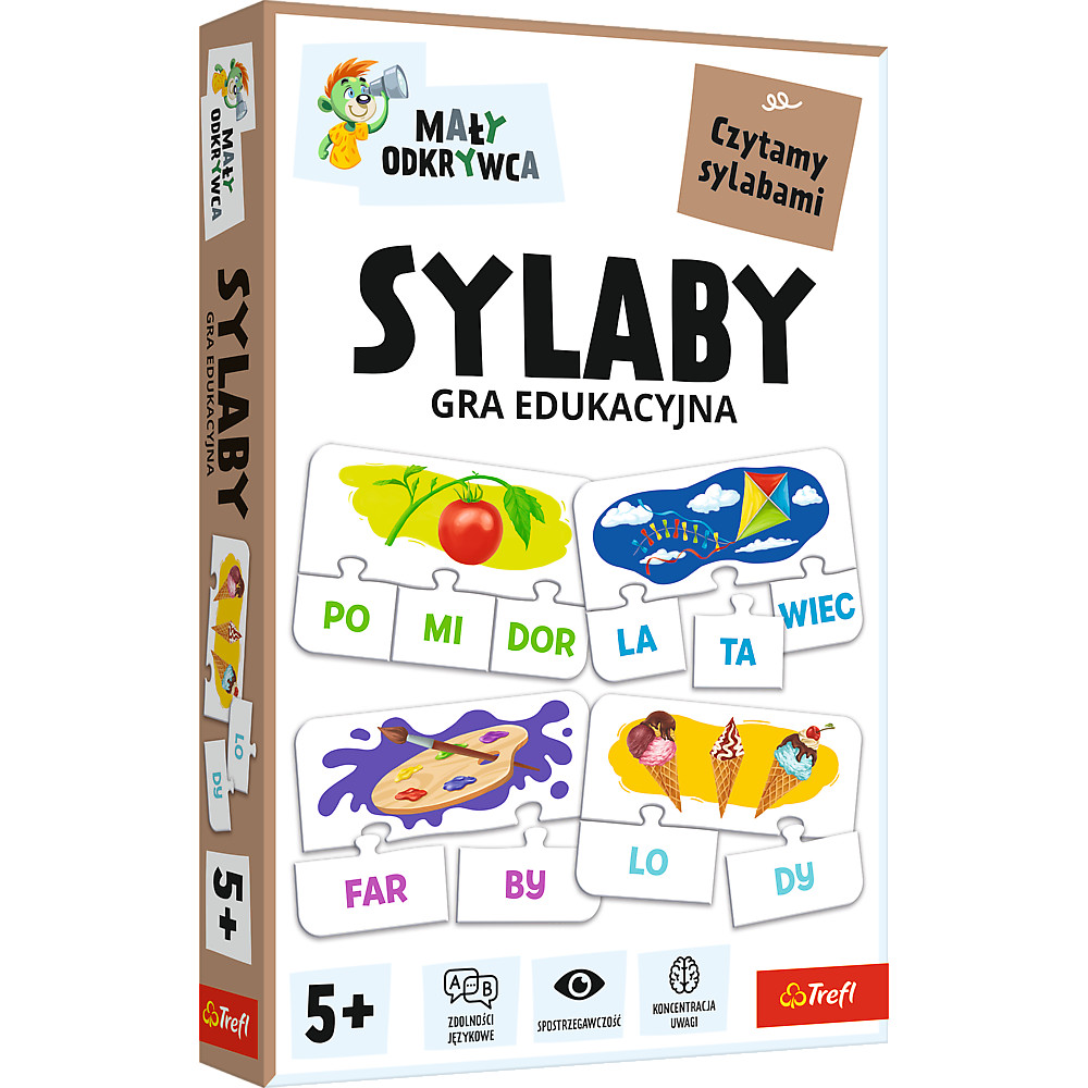 Szótagok – Kis felfedező oktatókirakó, lengyel nyelvű – Trefl 02813