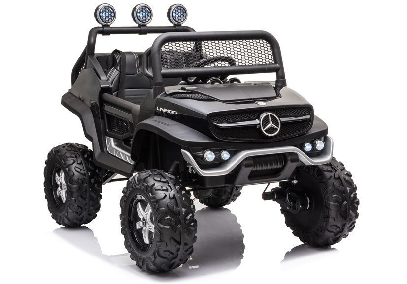 Mercedes Unimog S elektromos gyerekautó, fekete
