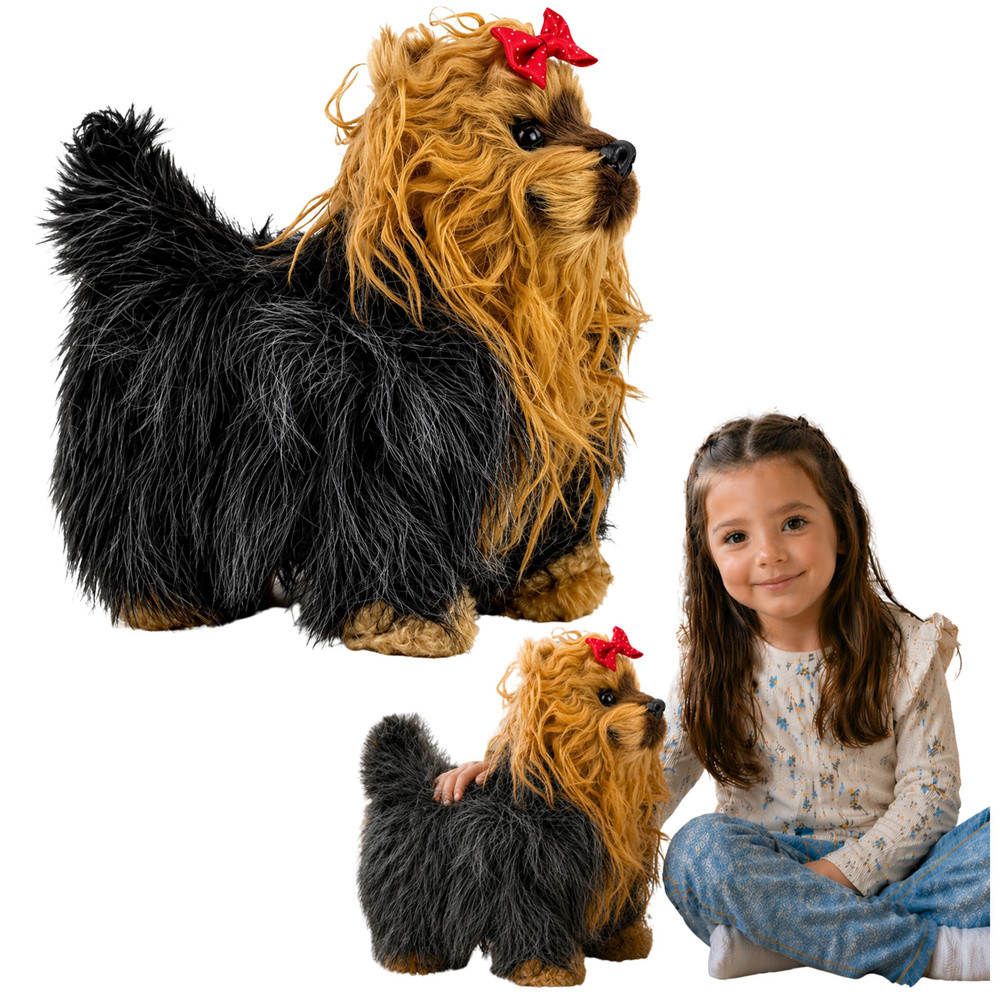 Interaktív yorkshire terrier – mozog és ugat, barna