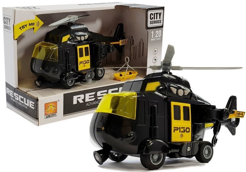 Elemes mentőhelikopter hanggal és fénnyel – 1:20