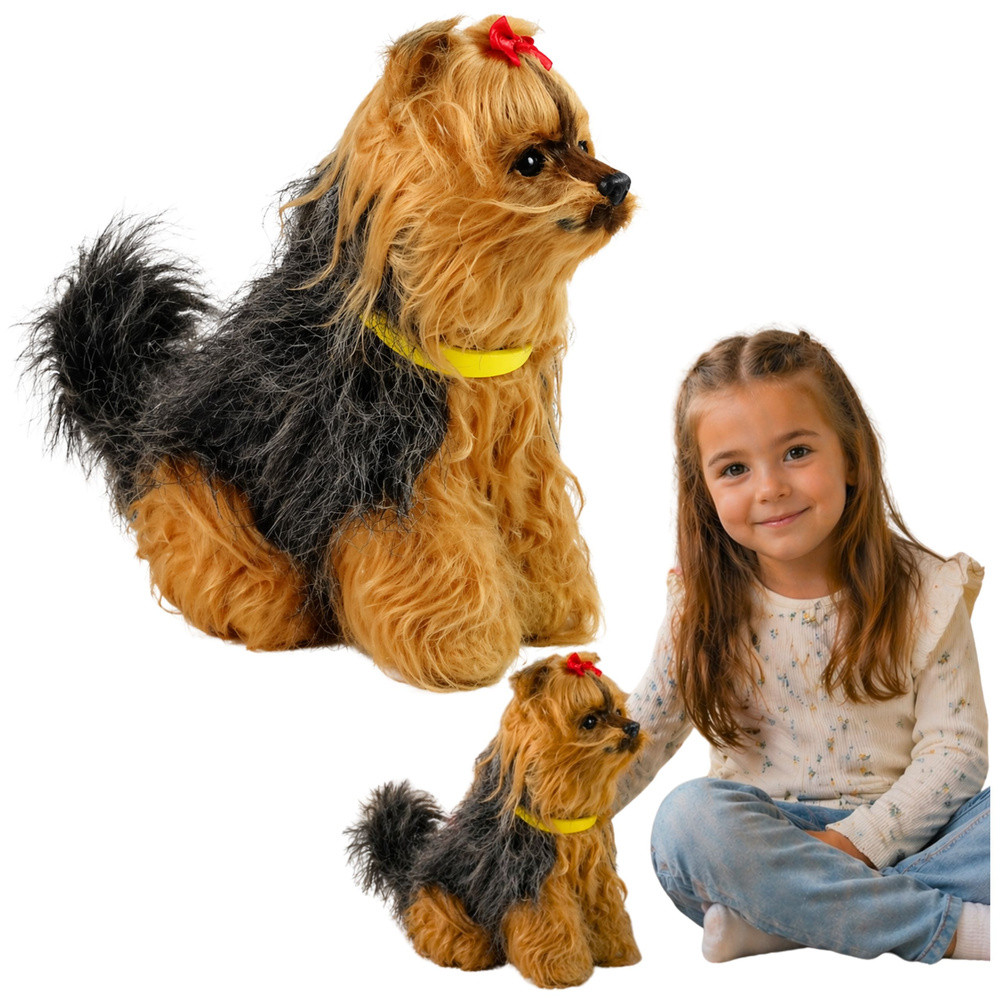 Interaktív plüss yorkshire terrier – simogatásra reagál
