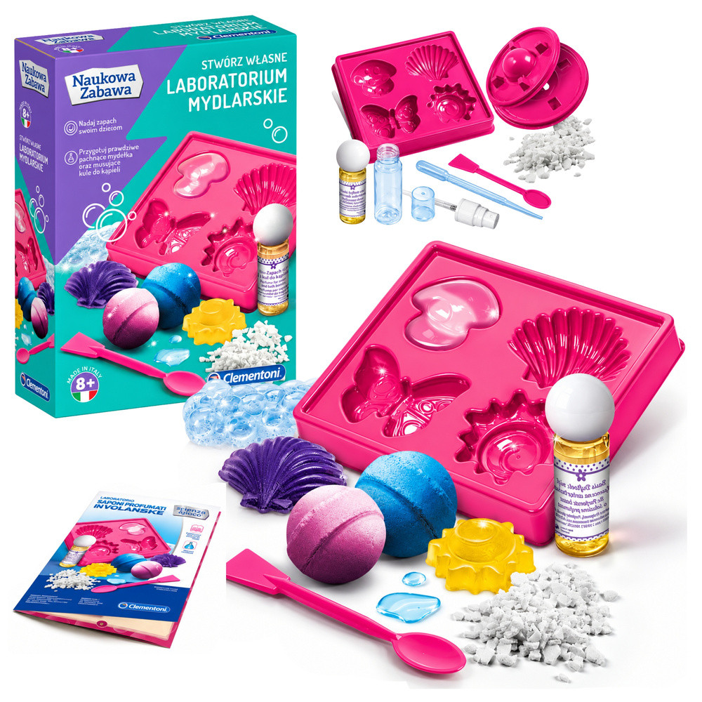 Science & Play Soap Laboratory Set Polish Language Clementoni 60949