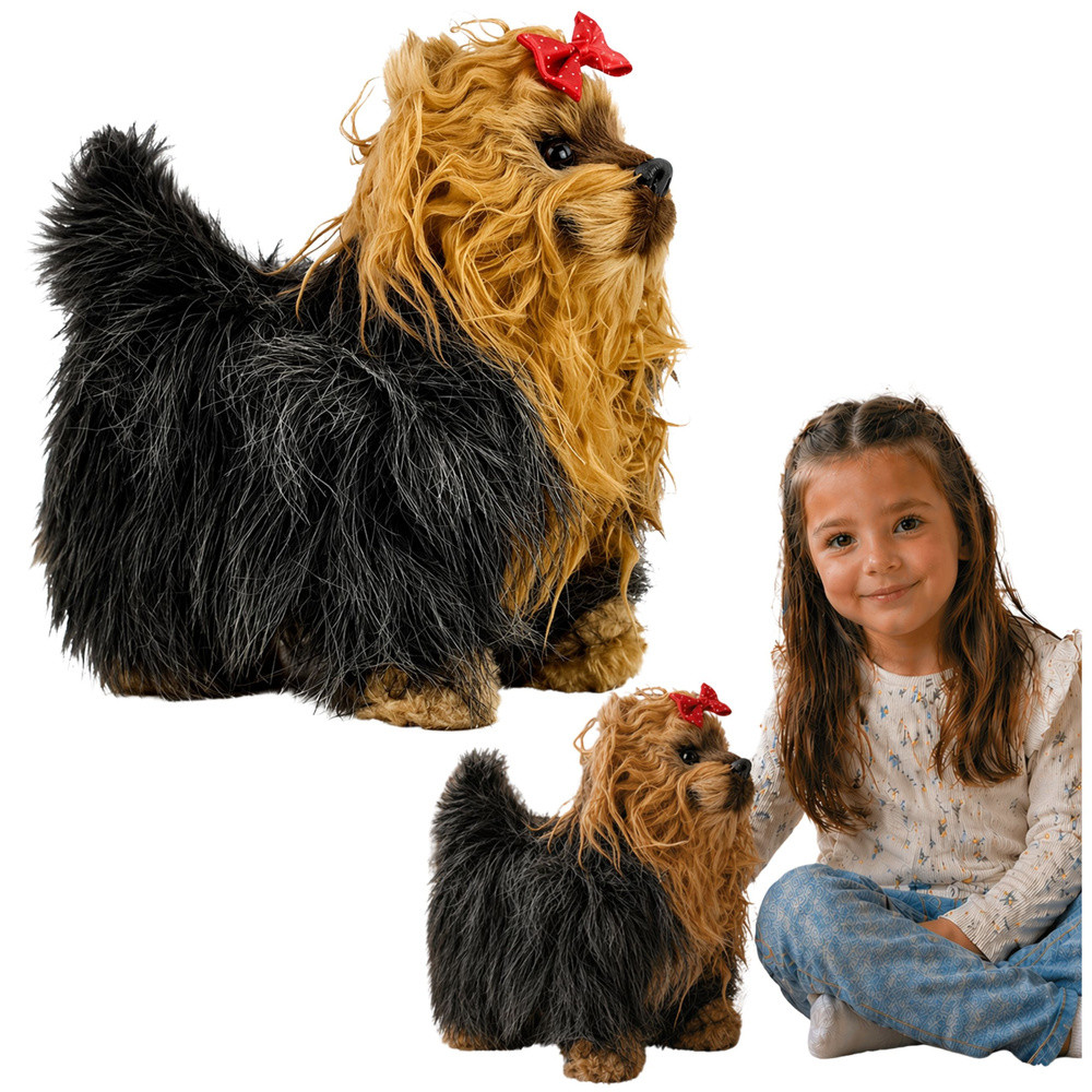 Interaktív yorkshire terrier – mozog és ugat, barna-fekete