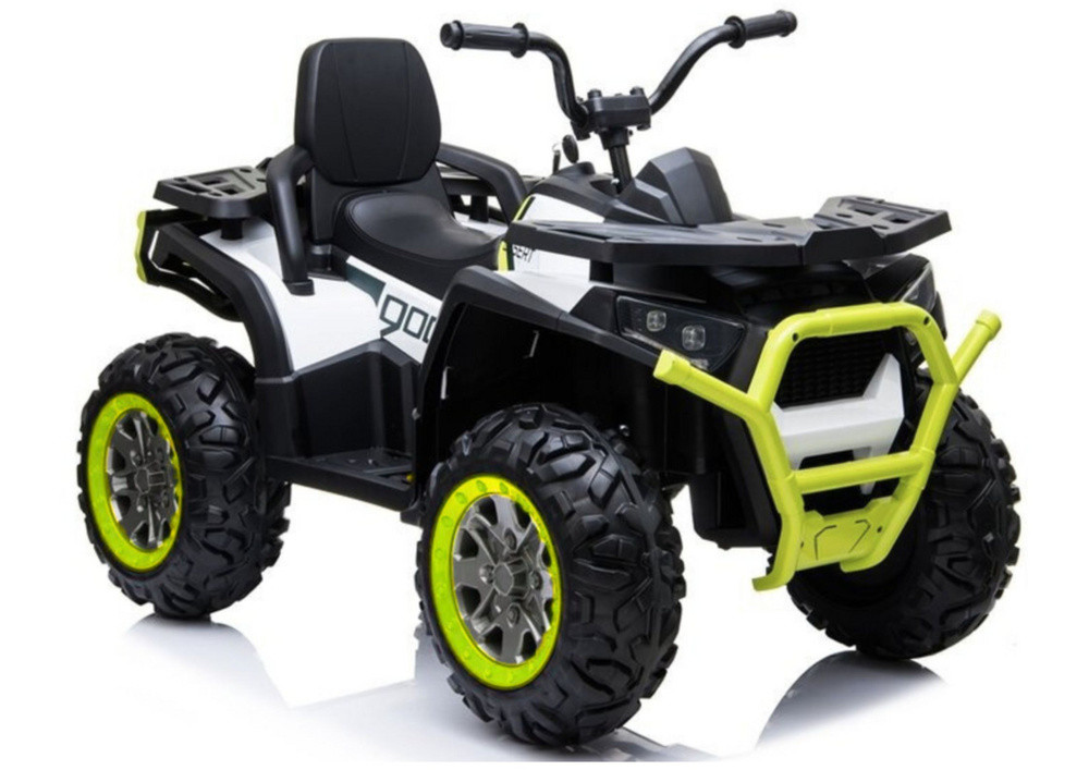 XMX607 akkumulátoros gyerekquad fekete-zöld részletekkel