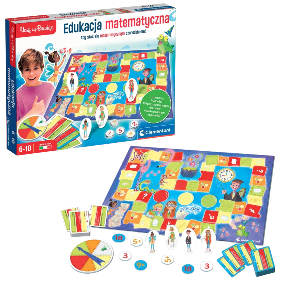 Clementoni matematikai társasjáték, lengyel nyelvű 50778