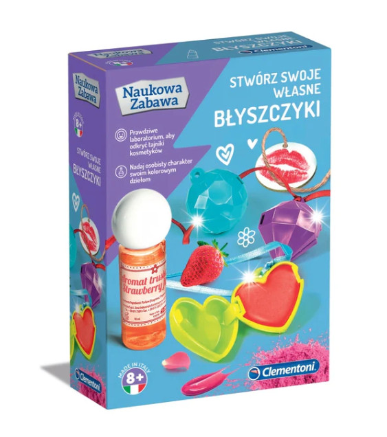 Scientific Fun Lip Balm Laboratory Kit Polish Language Clementoni 50066