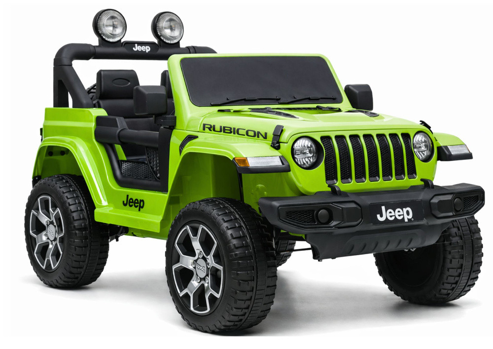 Jeep Rubicon 4x4 elektromos gyerekautó, zöld