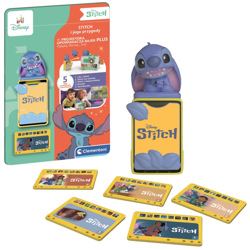 Clementoni Disney PLUS Stitch mesekészlet, lengyel, 50457