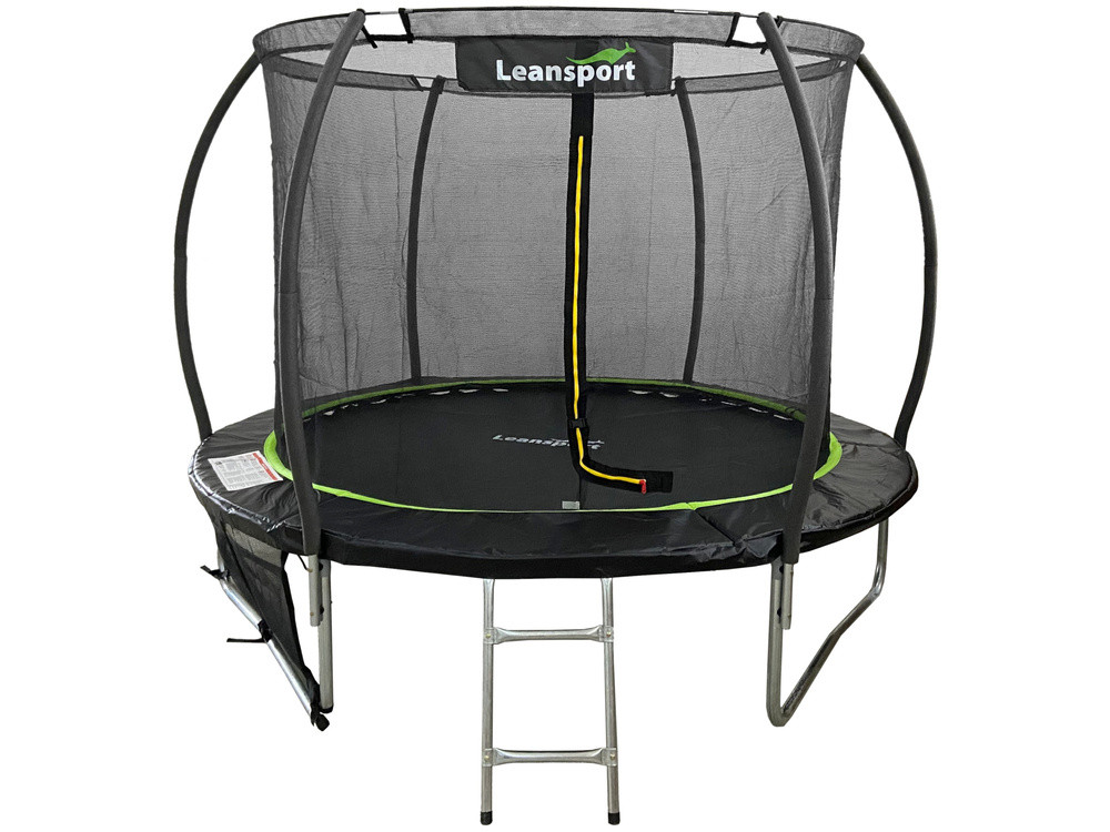 LEAN Sport Max kerti trambulin, 305 cm (10 FT) – fekete és zöld