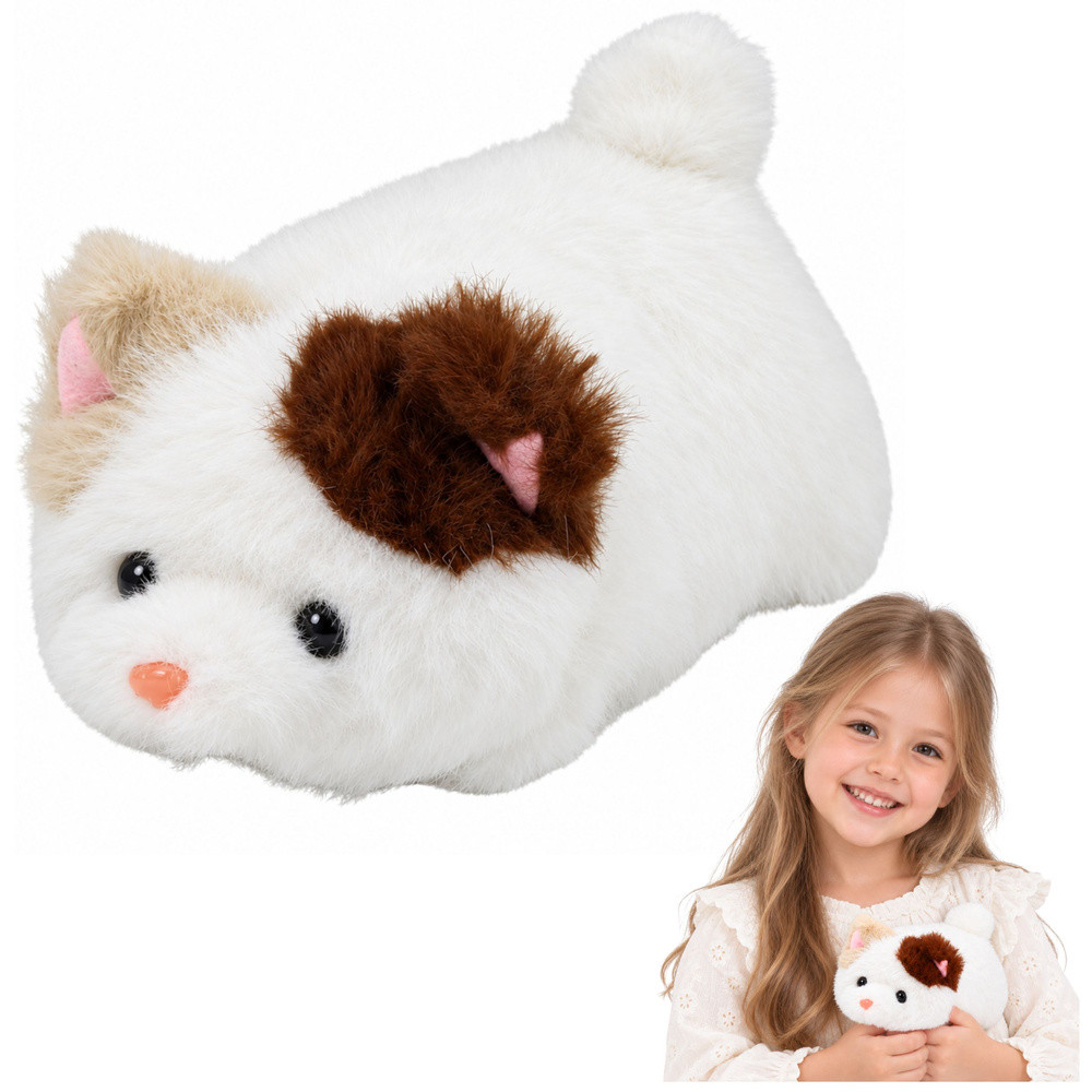 Small Plush Kitten Cuddly Toy White 16 cm