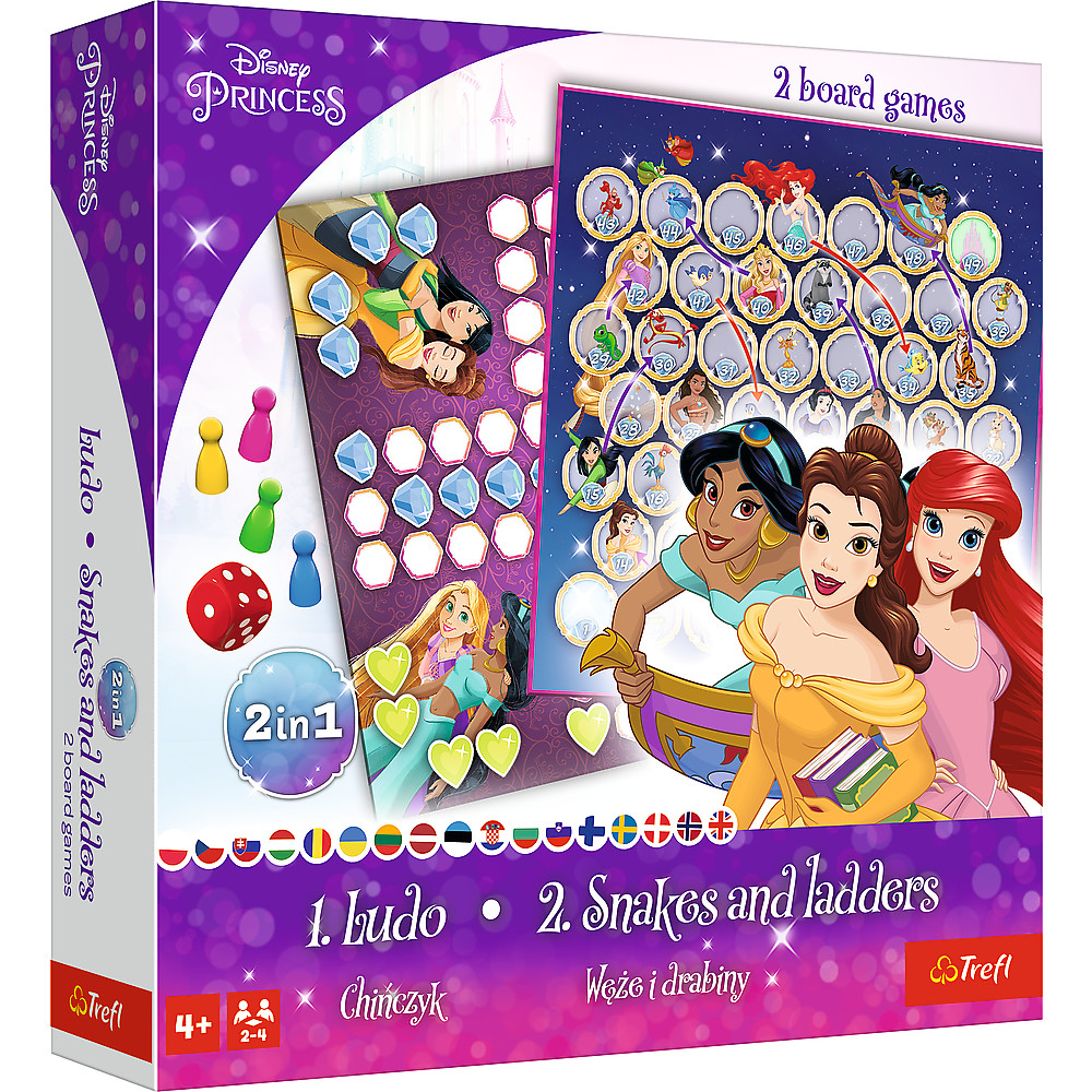 Disney hercegnők 2 az 1-ben társasjáték – Trefl 02418