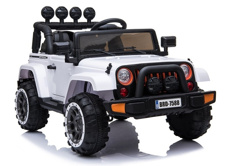 BRD-7588 elektromos kisautó, fehér