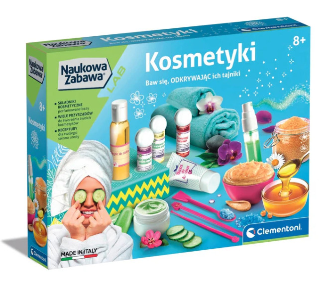 Scientific Fun Cosmetics Laboratory: Creams & Bath Salts Polish Language Clementoni 50891