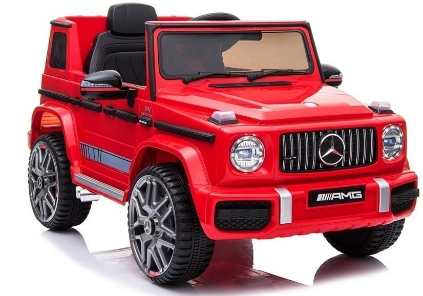 Mercedes G63 AMG elektromos gyerekautó, piros, 12 V