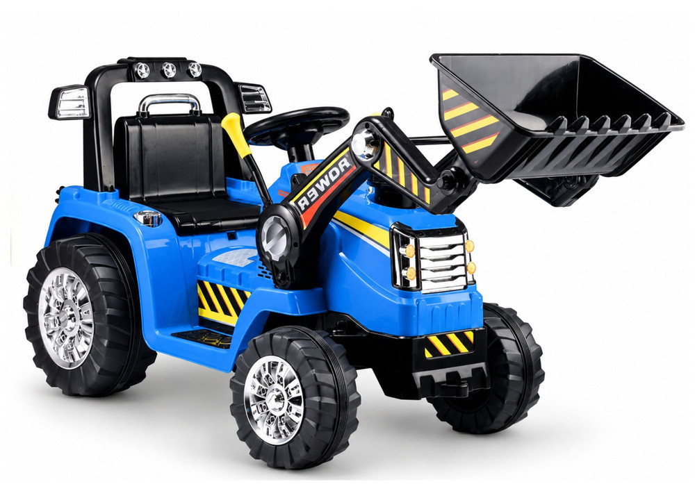 Kék ZP1005 akkumulátoros traktor rakodókarral