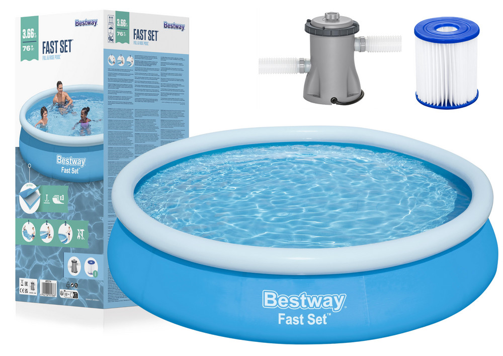 Bestway 57274 puhafalú medence szivattyúval – 366 x 76 cm