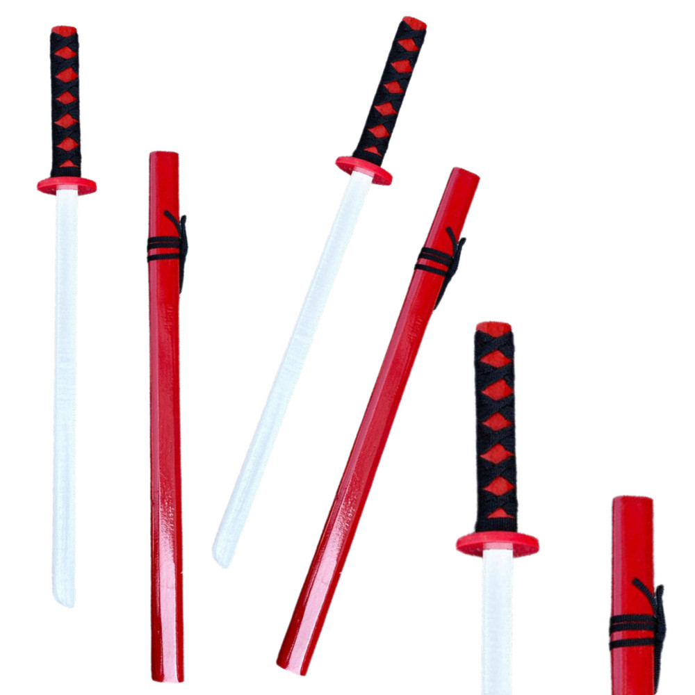 Piros fa katana hüvellyel – 70 cm