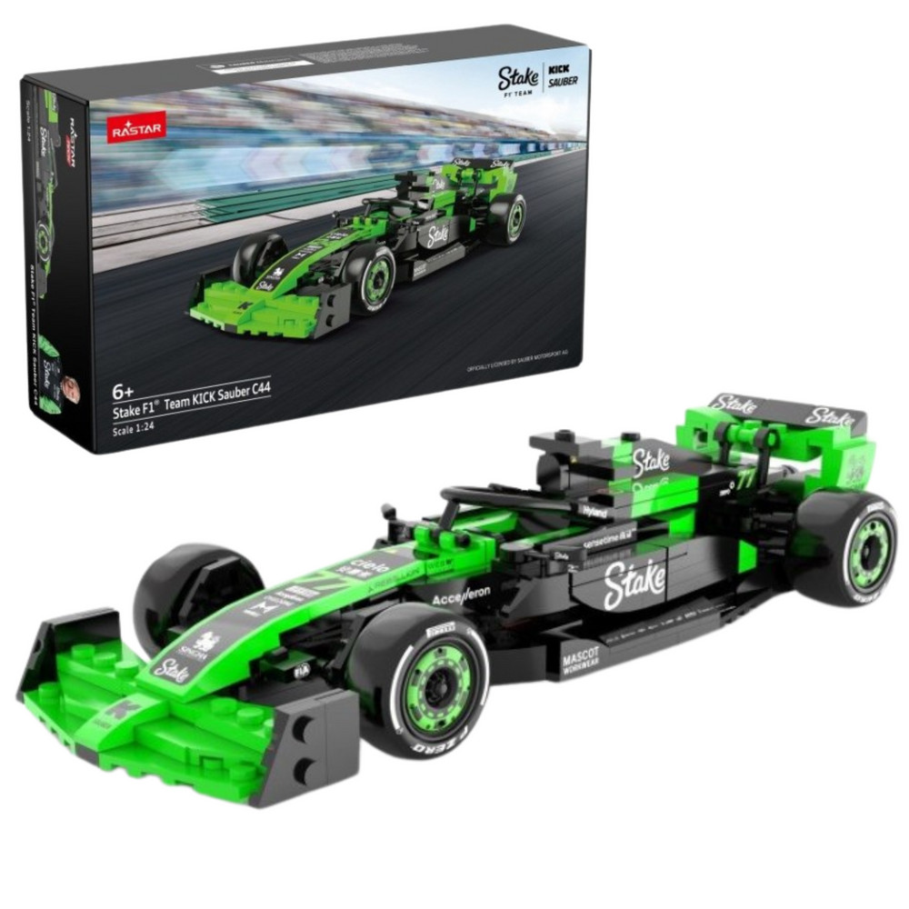 Rastar 25012 KICK Sauber C44 F1 Stake versenyautó építőkészlet – 1:24