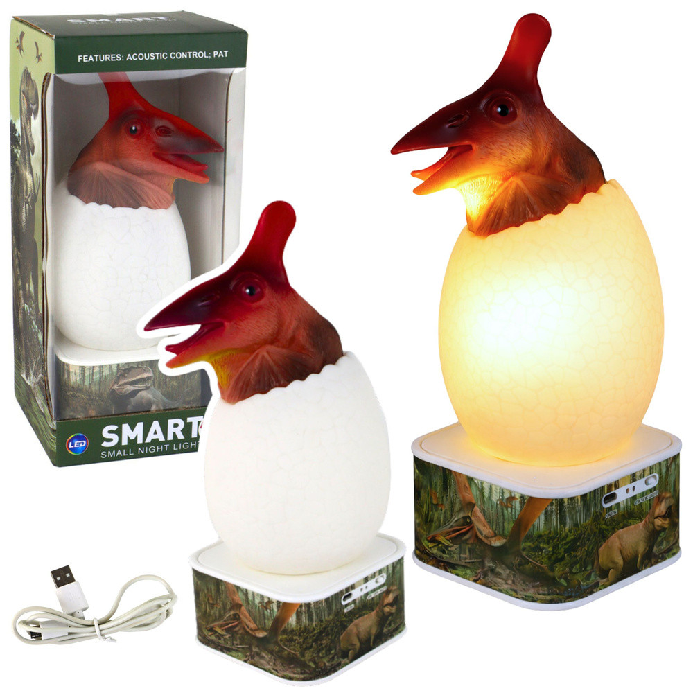 Pteroszauruszos LED tojáslámpa, Micro USB