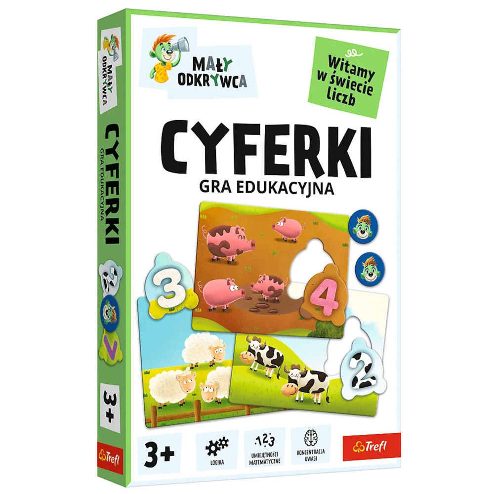 Számok – Kis felfedező oktató kirakó, Trefl 02810