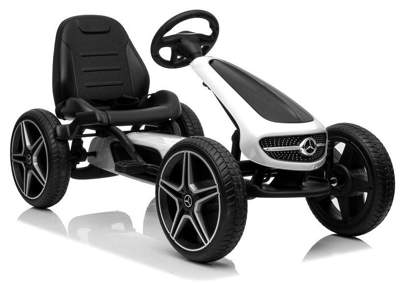 Mercedes XMX610 pedálos gokart – fehér