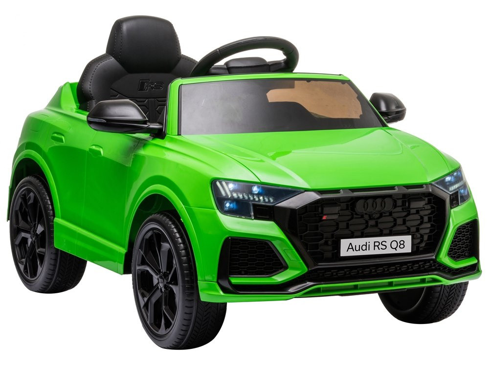 Audi RS Q8 akkumulátoros gyermekautó távirányítóval, zöld