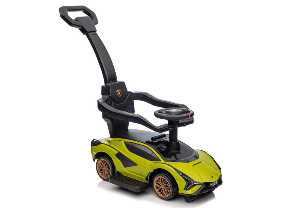 Lamborghini QLS-996T szülőkaros bébitaxi, zöld