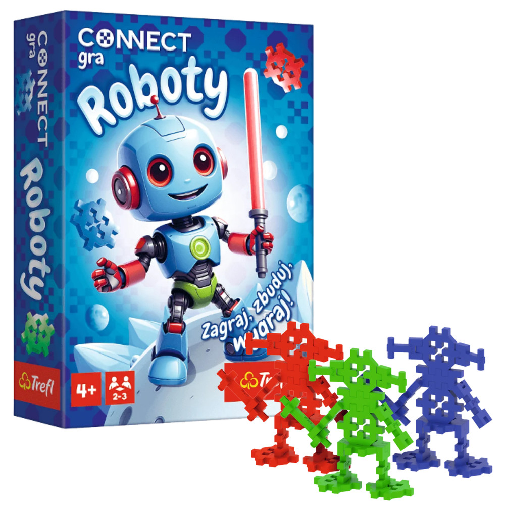 Trefl 02888 Connect Robots robotépítő társasjáték