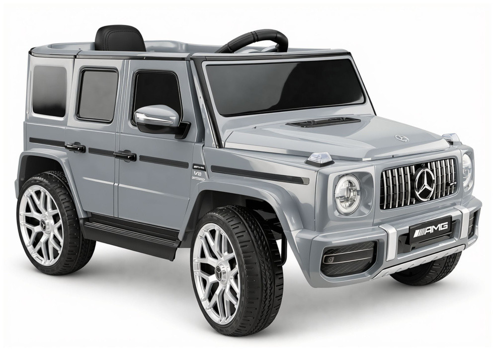 Mercedes G63 S306-1 akkumulátoros gyerekautó, ezüst
