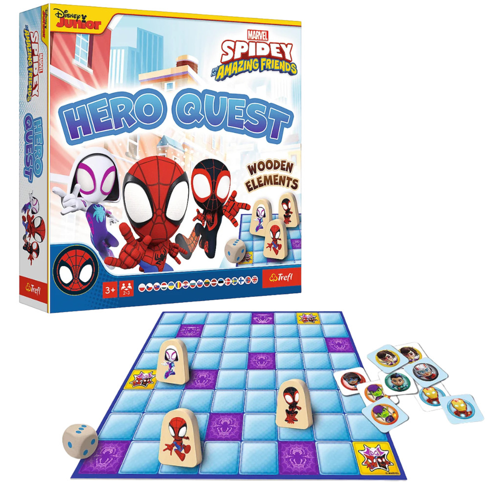 Trefl 02436 Hero Quest Spidey társasjáték, lengyel kiadás