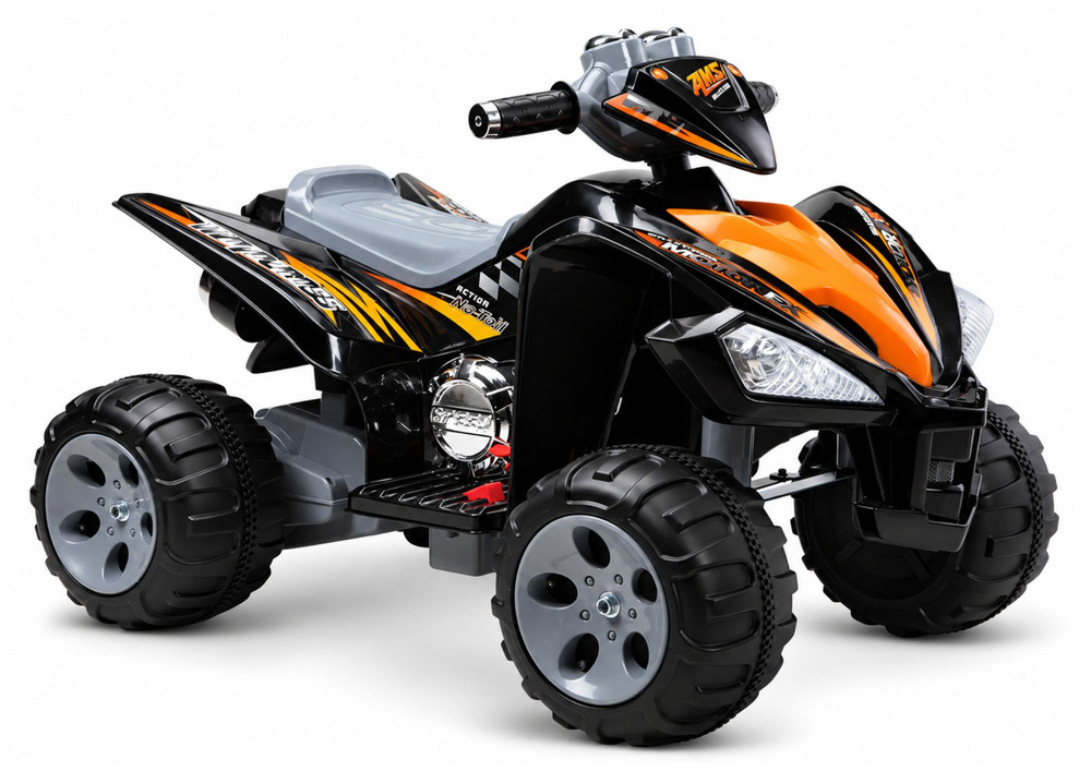 Akkumulátoros gyerek quad, 12 V, fekete