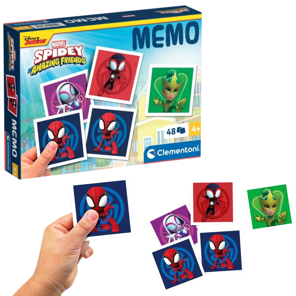 SPIDEY Memo Game 48 Cards Clementoni 18313