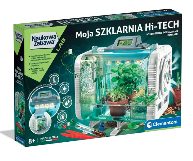 Scientific Fun HI-TECH Greenhouse Lab: Botanical Experiments Polish Language Clementoni 50915