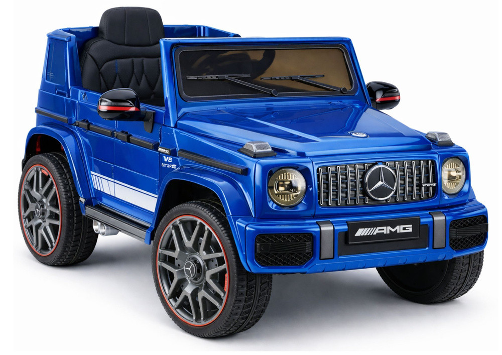 Mercedes AMG G 63 elektromos gyerekautó, festett kék