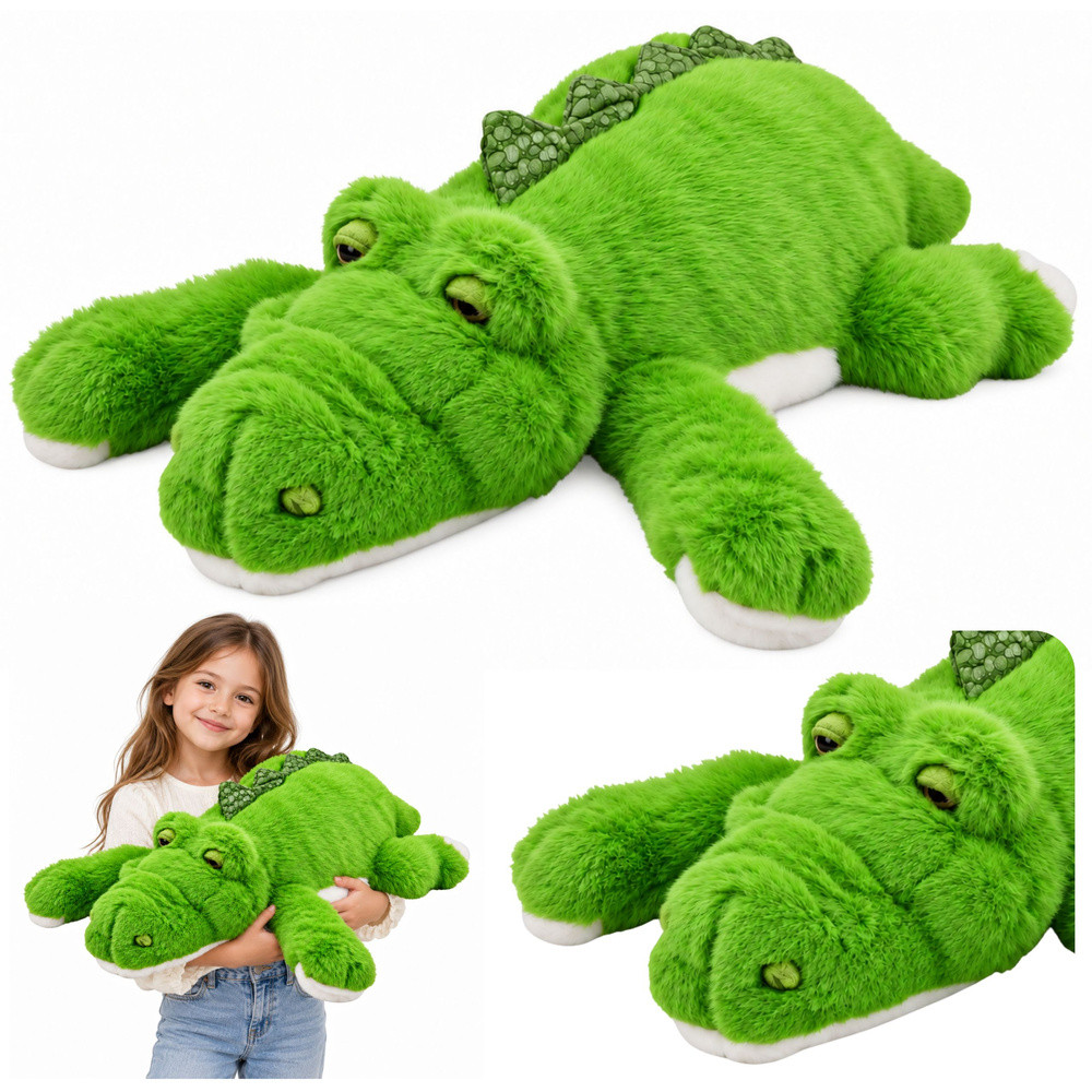 Green Weighted Plush Crocodile Cuddly Toy (75 cm)